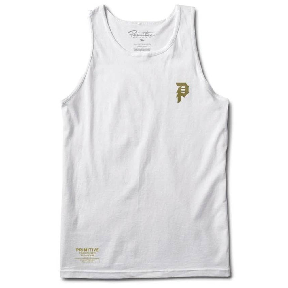 Primitive Skateboarding Apparel Men's Standard Issue Tank Top Tee T-Shirt White